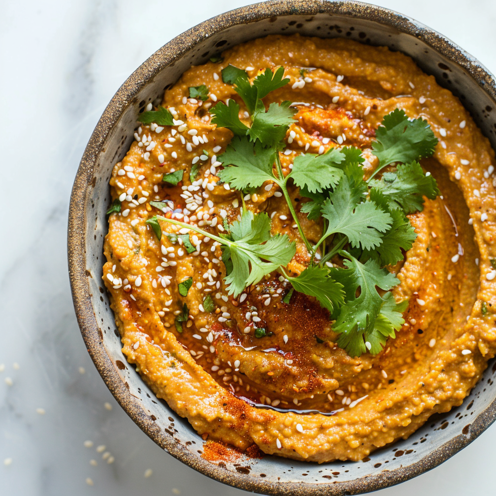 spiced lentil hummus