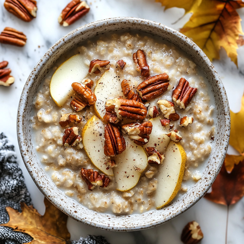 spiced pear oatmeal