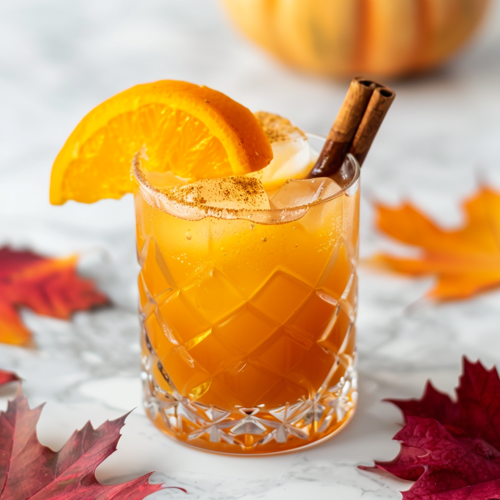 spiced pumpkin gin punch