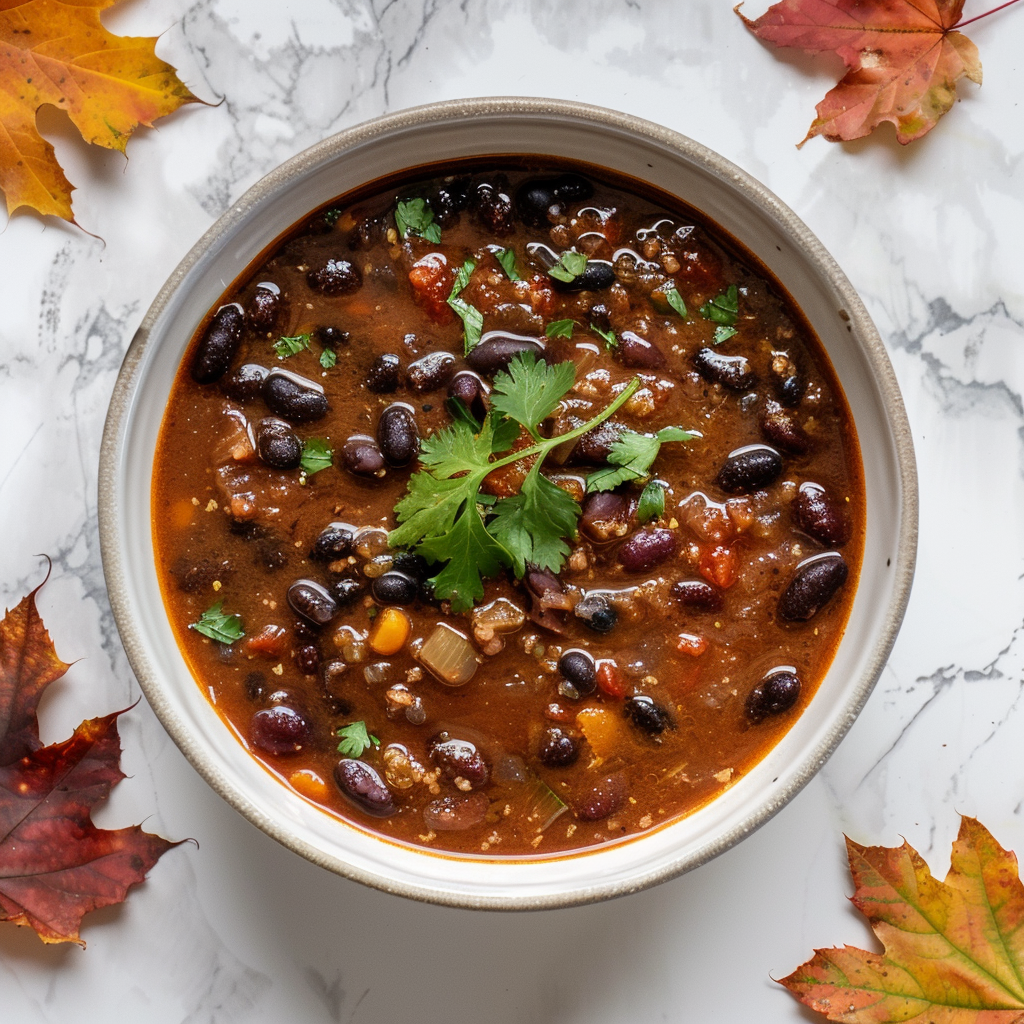 spicy black bean soup