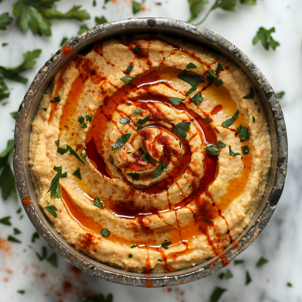 spicy sriracha hummus
