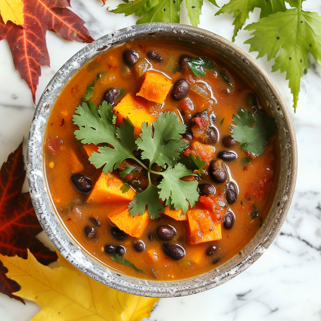sweet potato and black bean soup