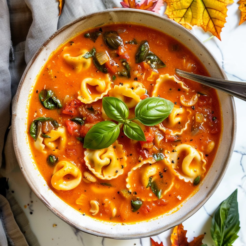 tomato tortellini soup for fall