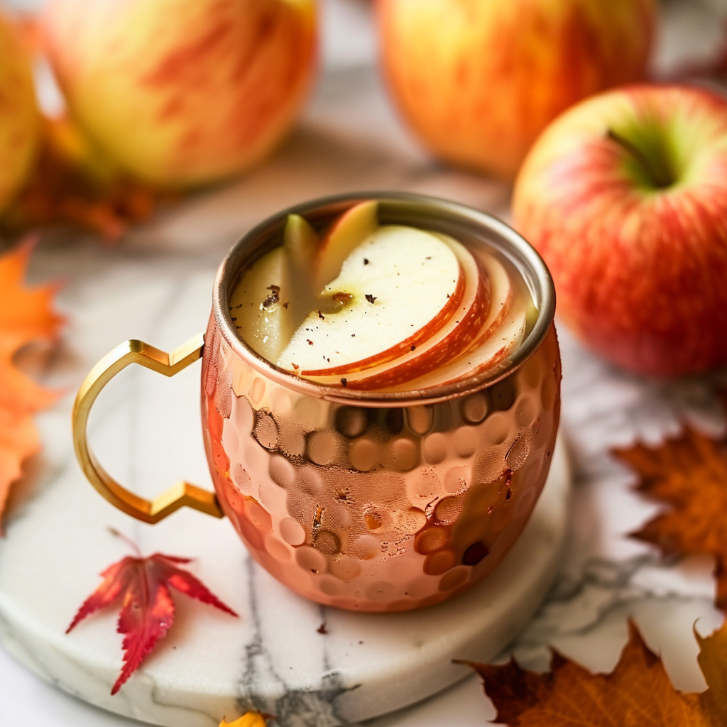 warm apple cider and rum punch