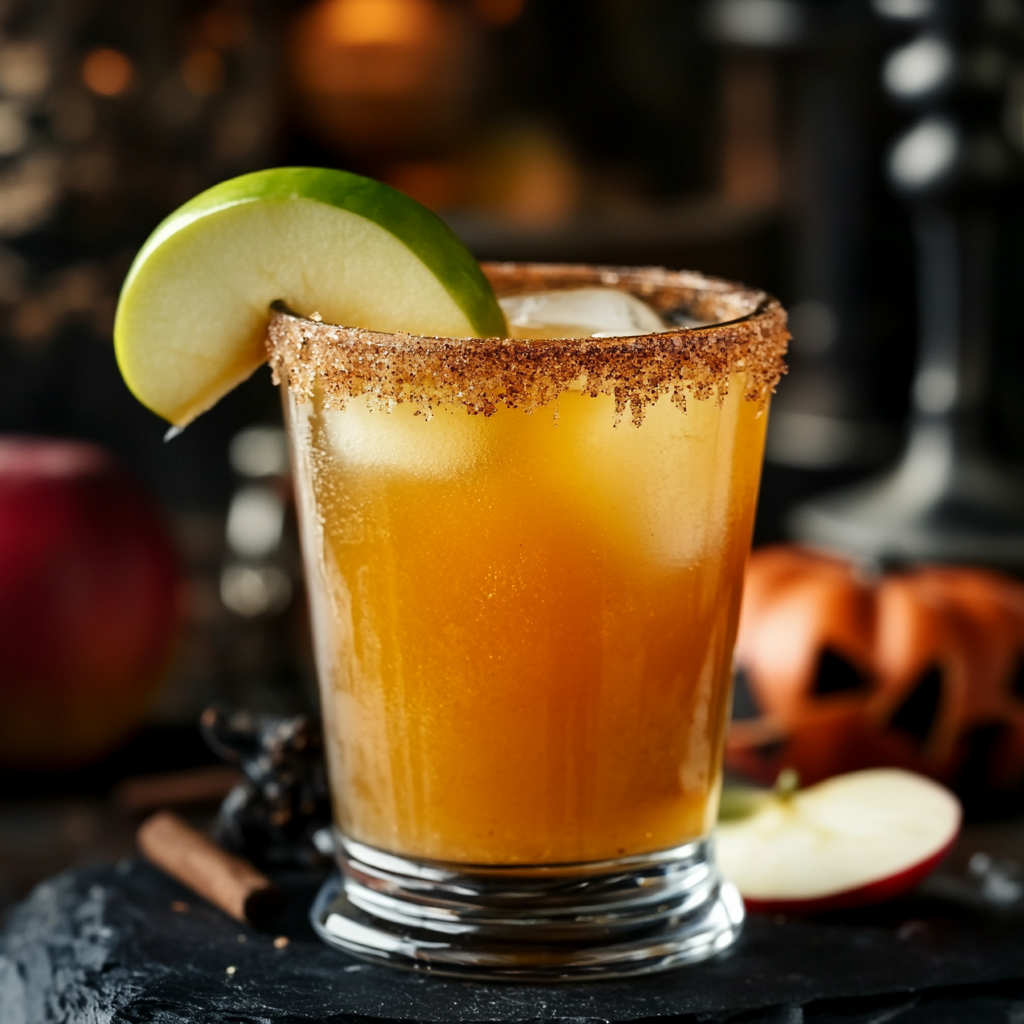 apple cider margarita cocktail