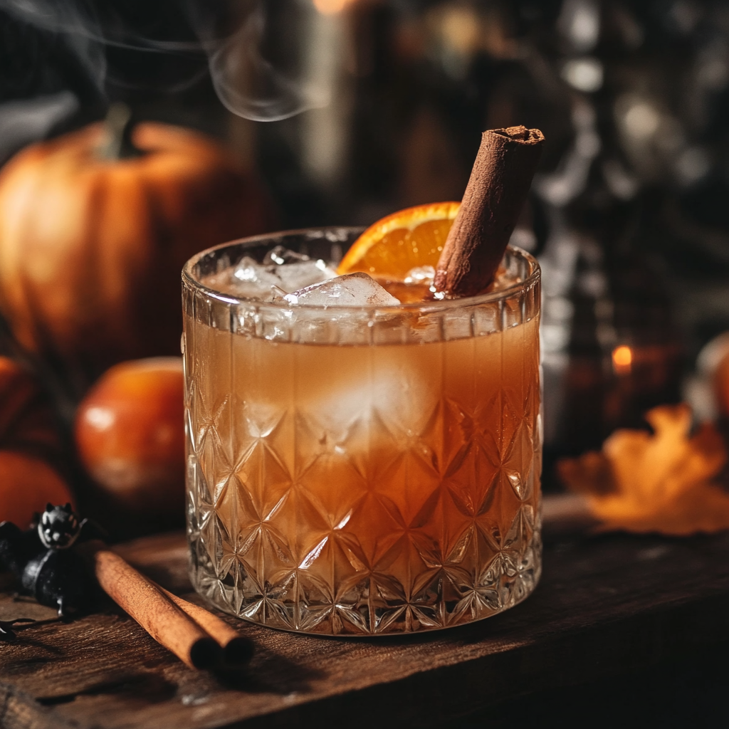 apple cider old fashioned cocktail