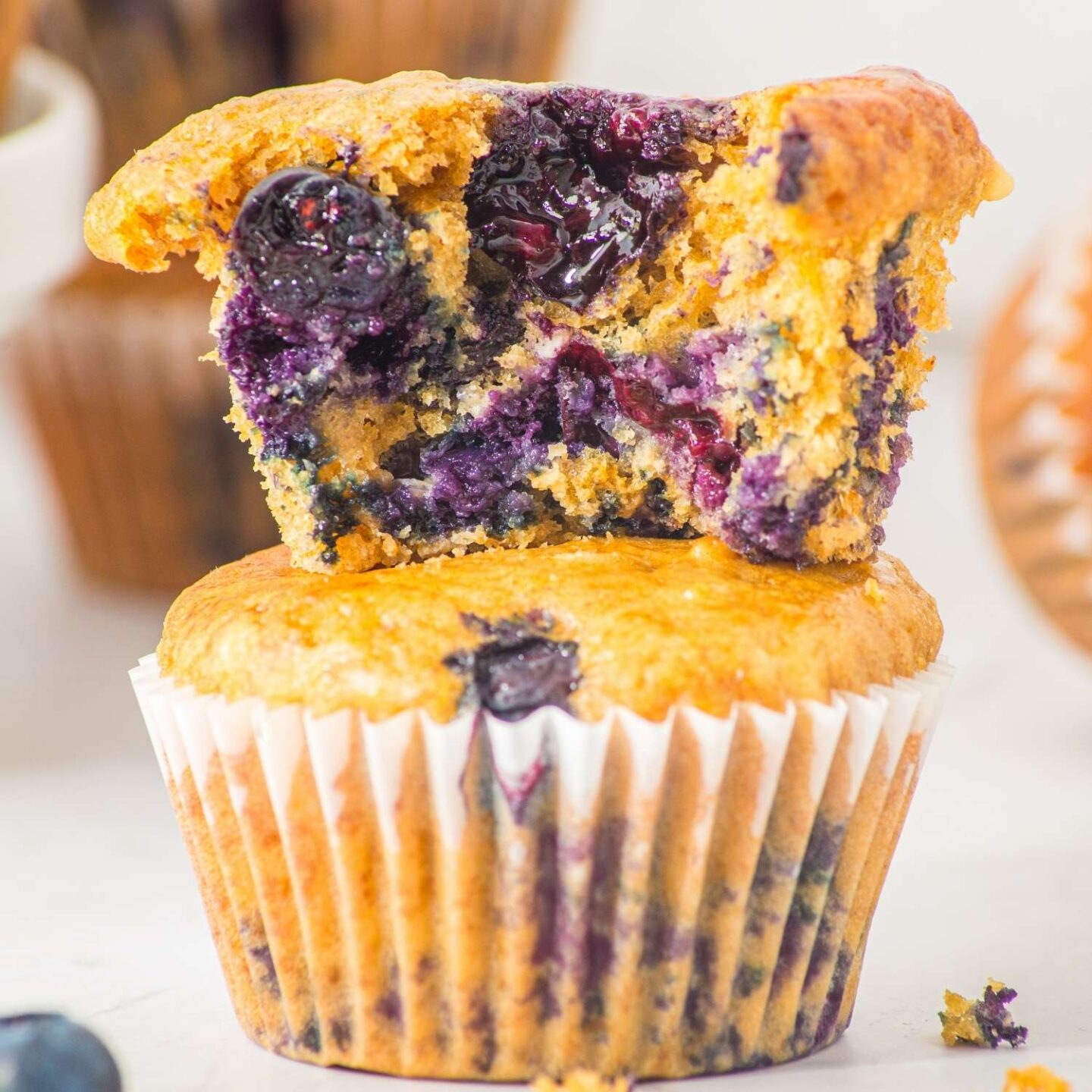 blueberry and cottage cheese muffins