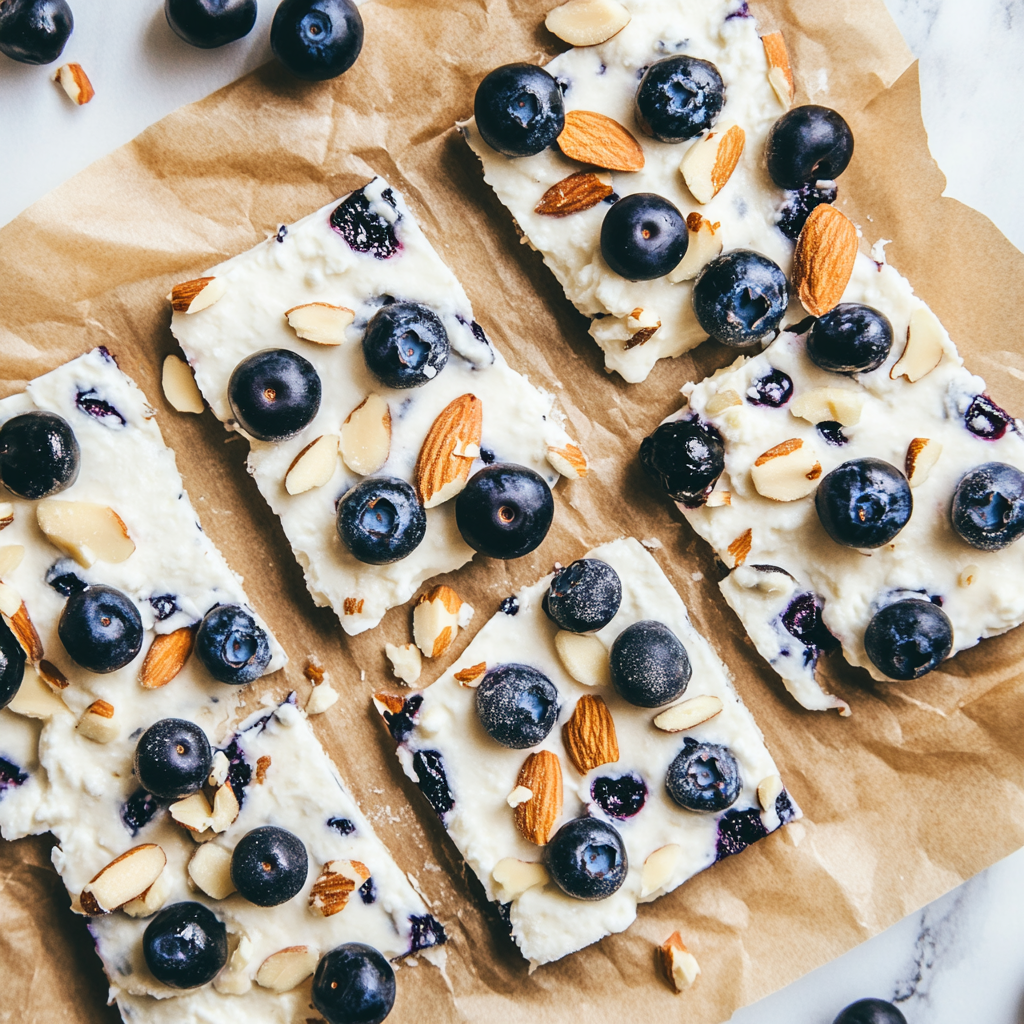 blueberry cottage cheese bark