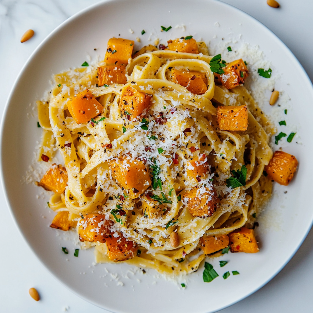 butternut squash and sage pasta