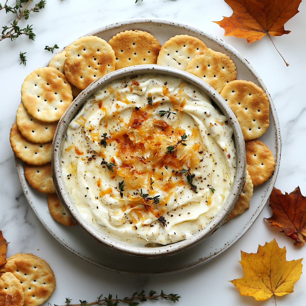 caramelized onion and gruyere dip