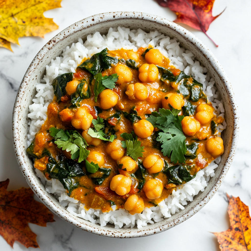 chickpea spinach curry