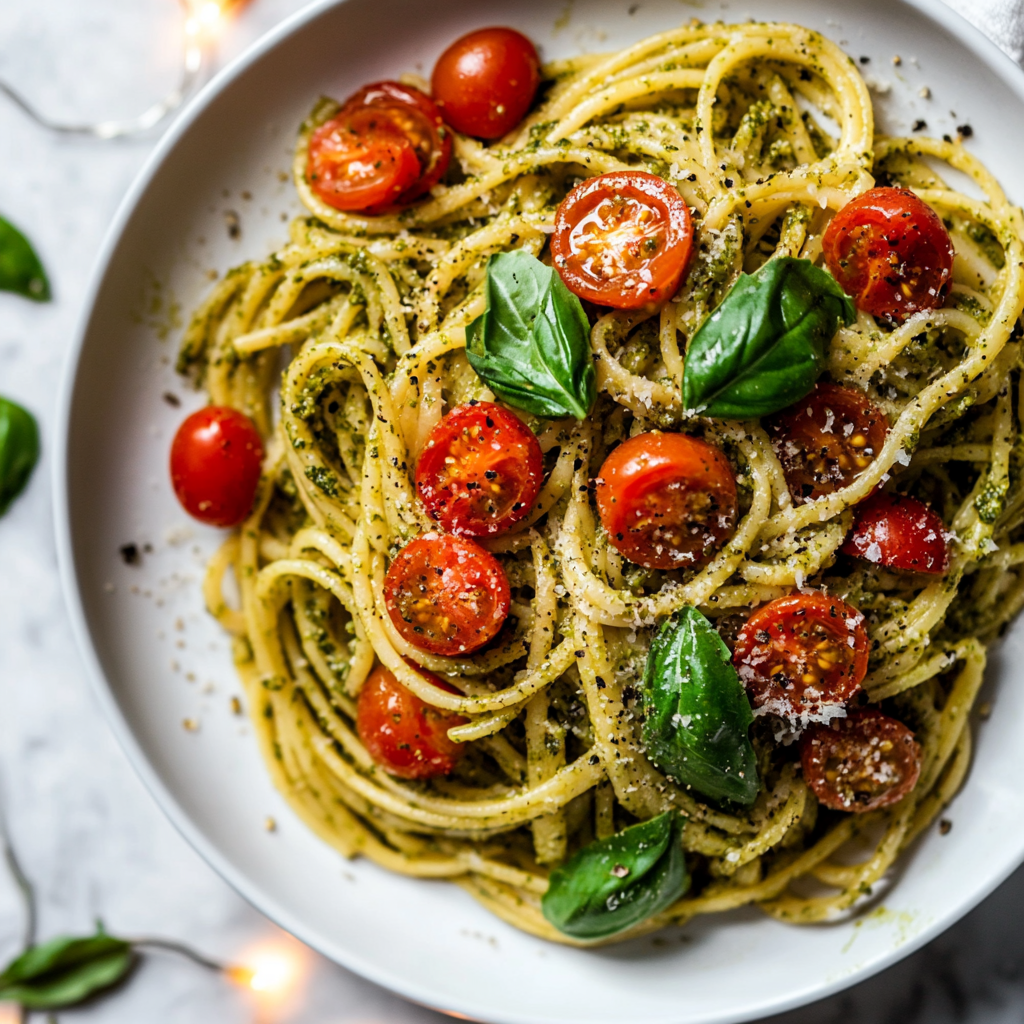 christmas pesto pasta