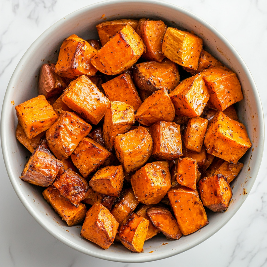 crockpot maple glazed roast potatoes