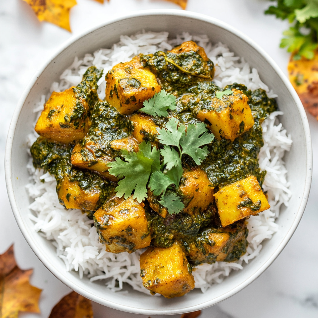 easy saag aloo