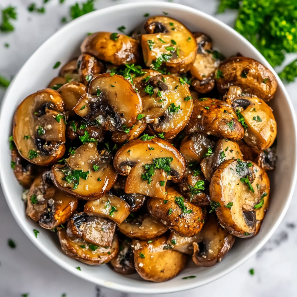 keto garlic butter mushrooms