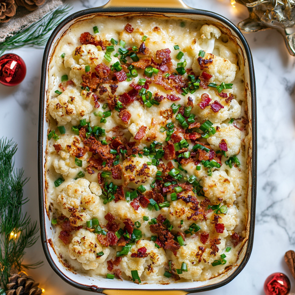 keto loaded cauliflower casserole