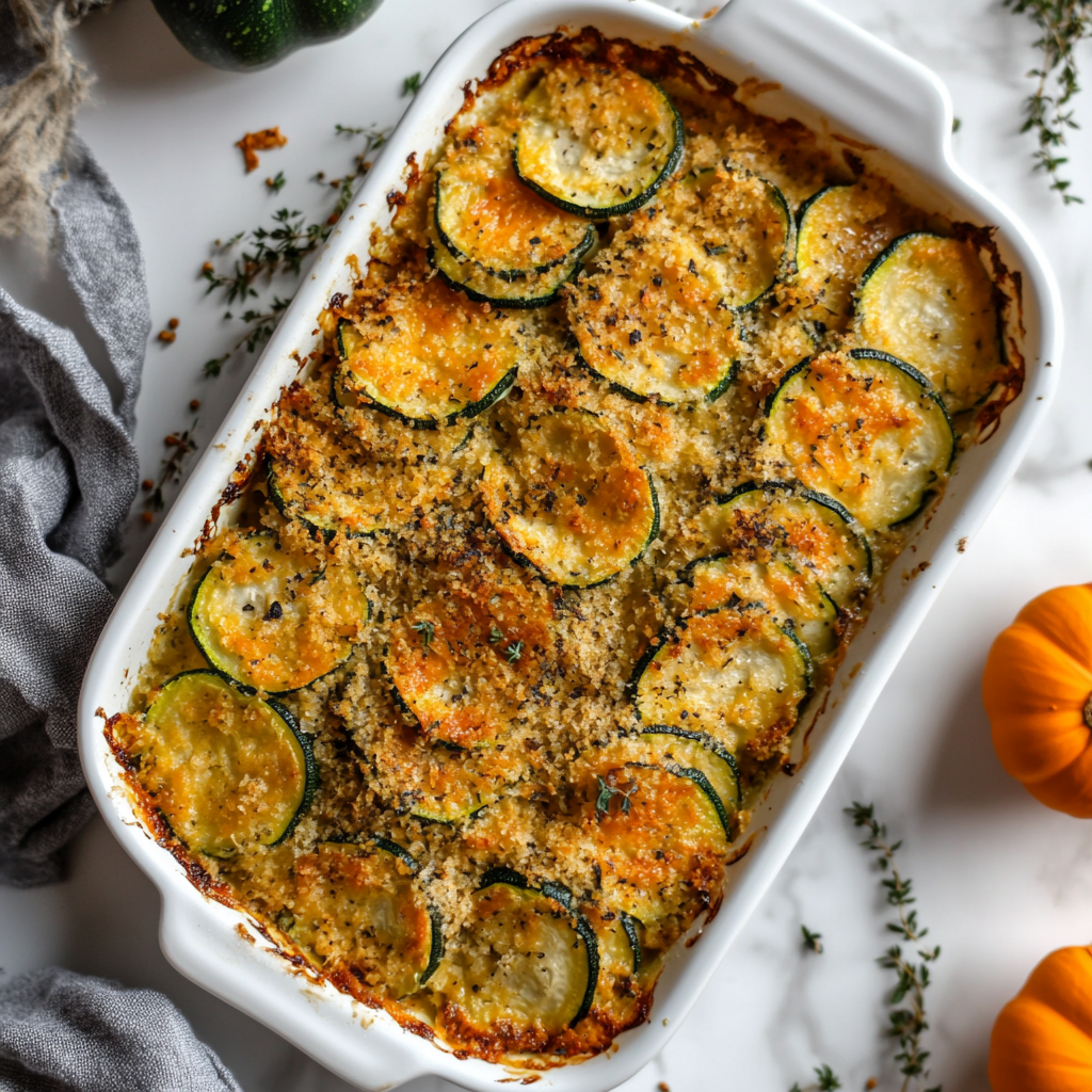 keto zucchini gratin