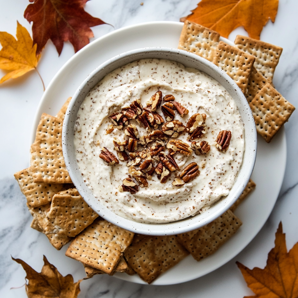 maple pecan cheesecake dip