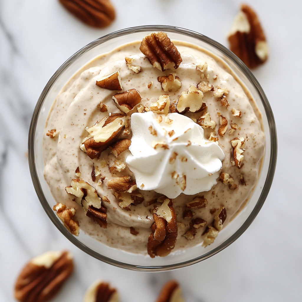 maple pecan cottage cheese mousse