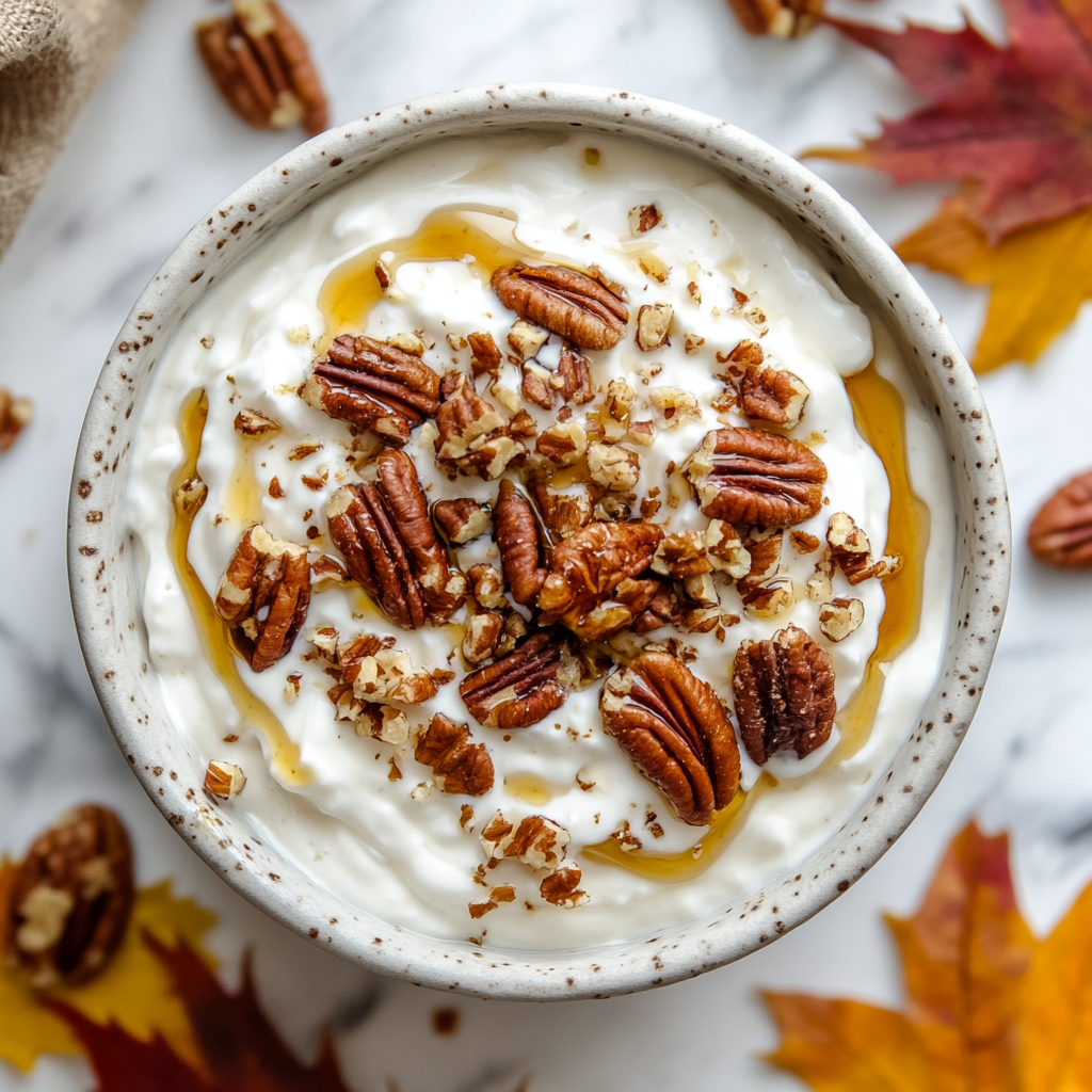 maple pecan yogurt bowl