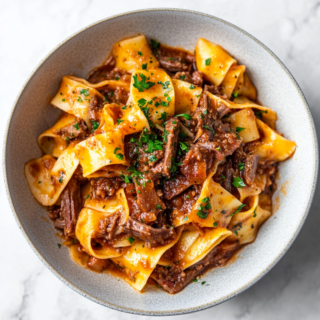 pappardelle with short rib ragu