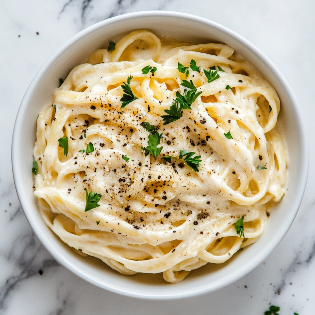 roasted garlic and parmesan alfredo