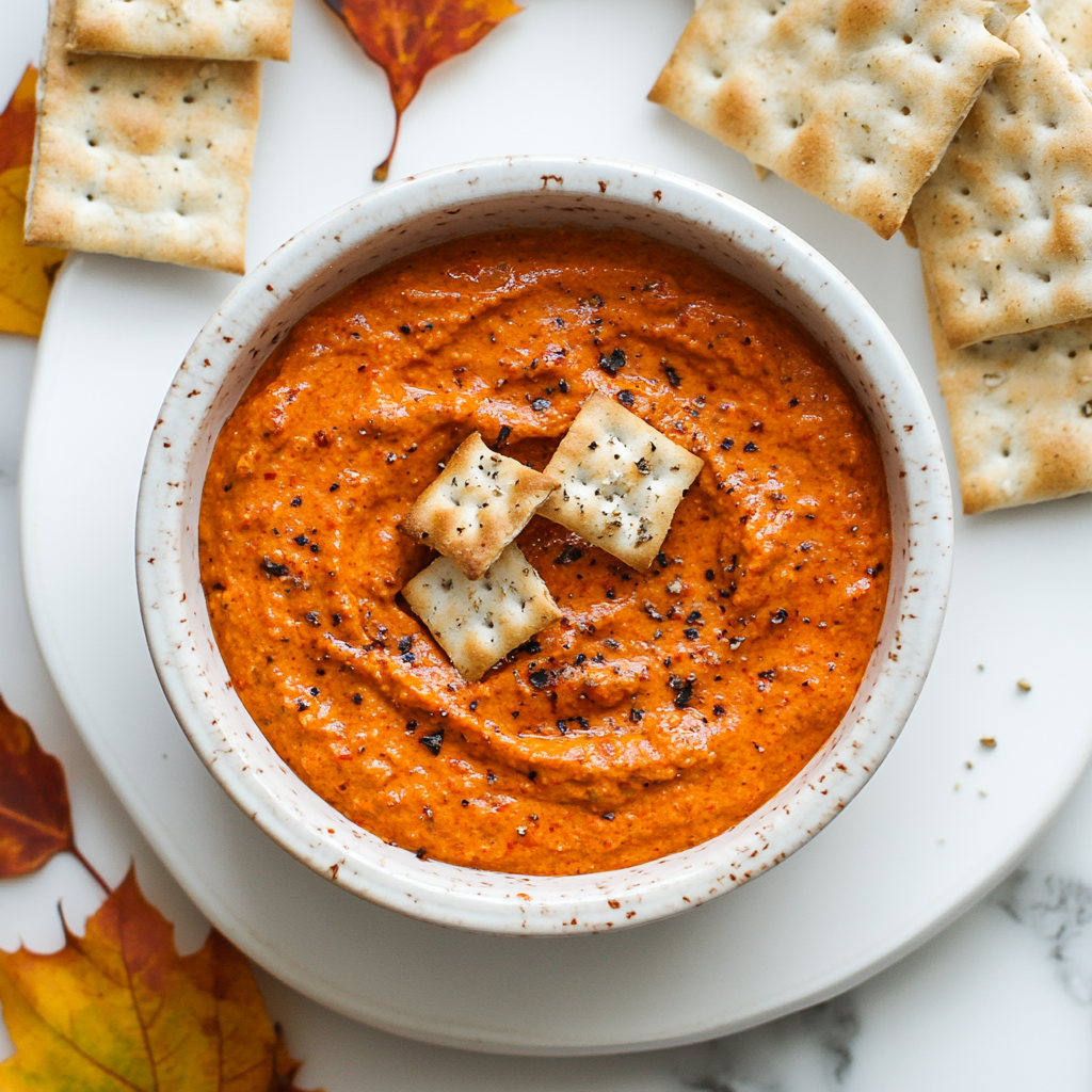 roasted red pepper and feta dip