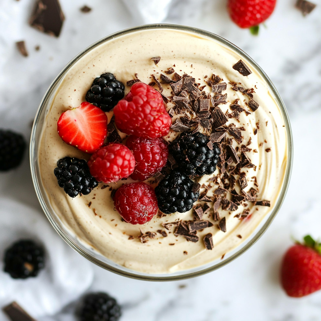 vanilla cottage cheese mousse