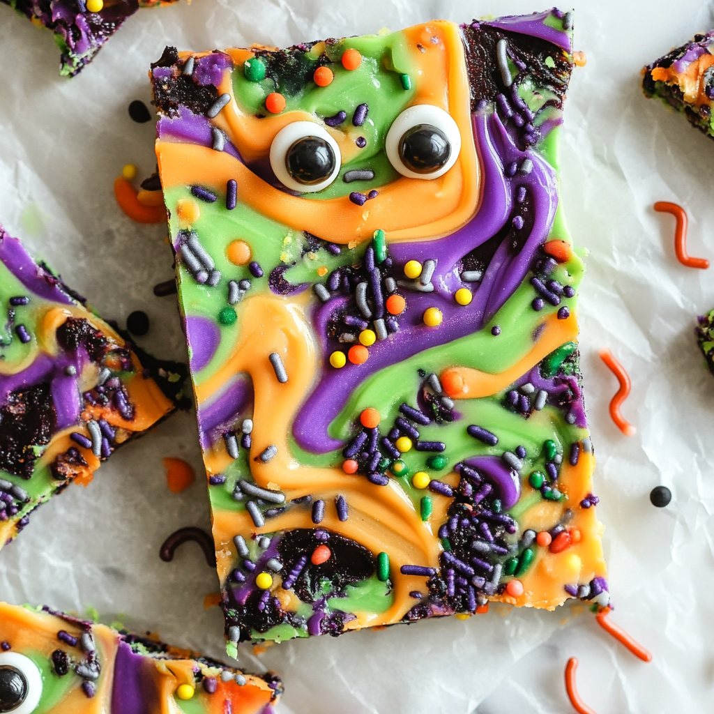 witch's brew yogurt bark