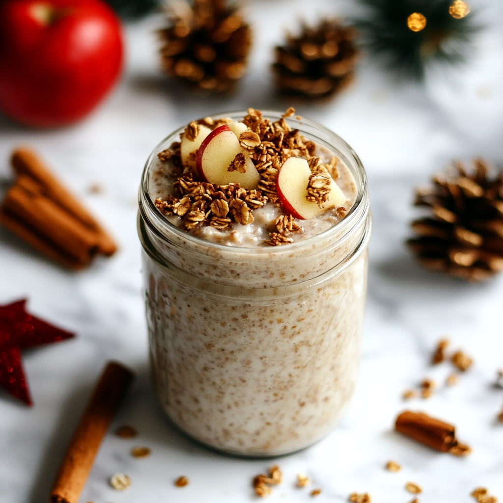 apple pie overnight oats