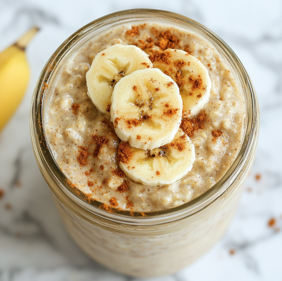 banana bread overnight oats