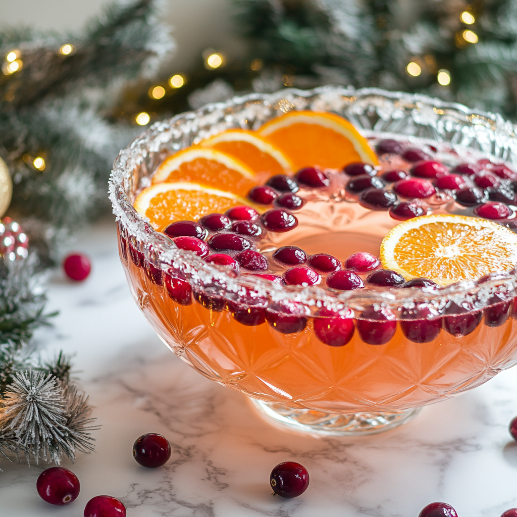 champagne holiday punch