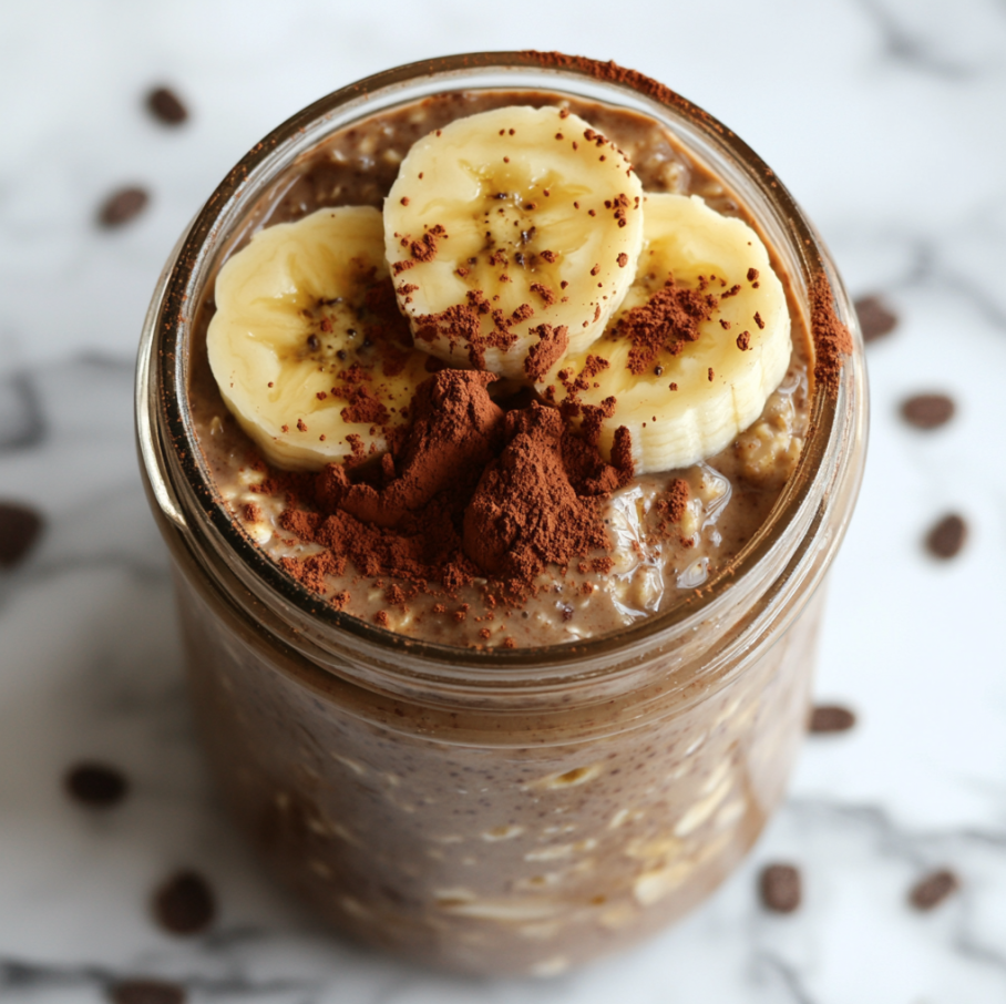 chocolate banana overnight oats