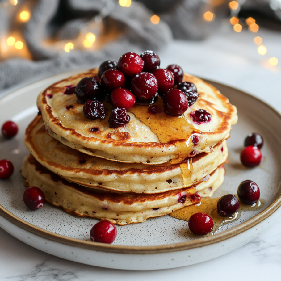 cranberry orange pancakes