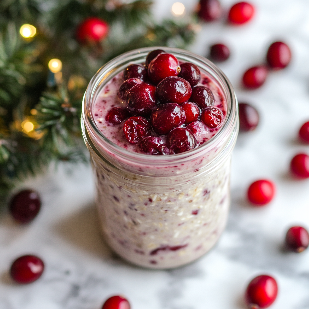 cranberry overnight oats