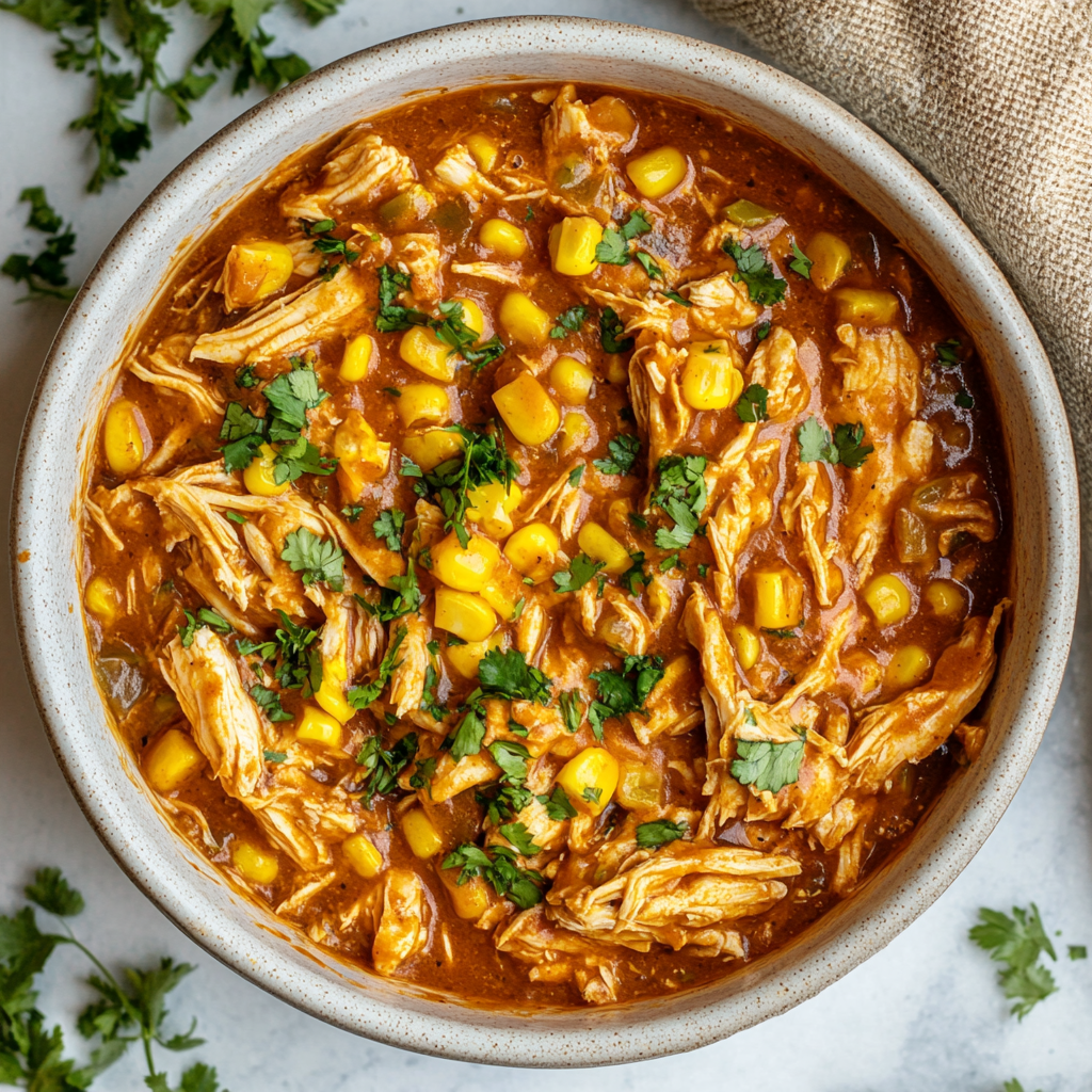 crockpot bbq chicken casserole
