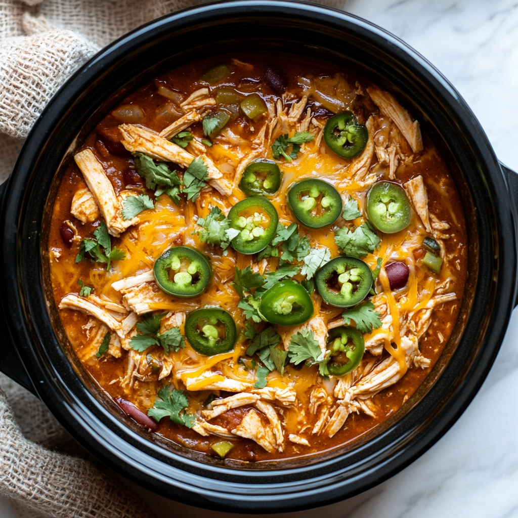 crockpot chicken enchilada casserole