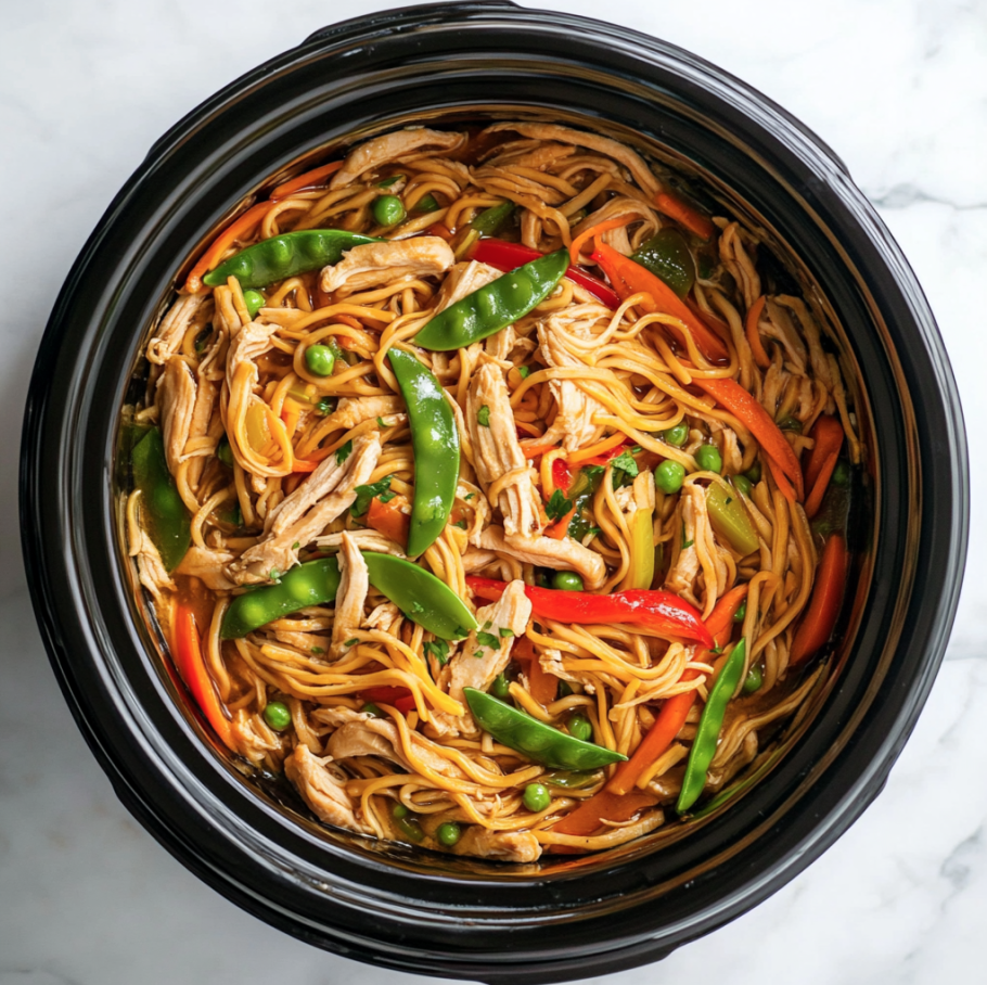 crockpot chicken lo mein