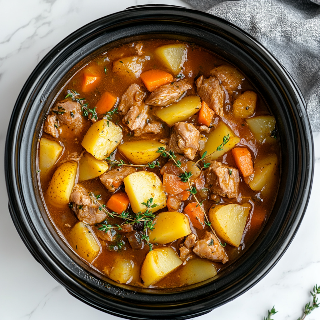crockpot pork stew
