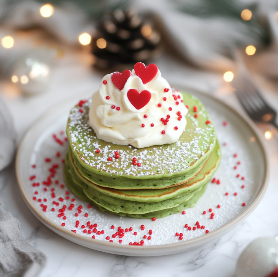 grinch pancakes