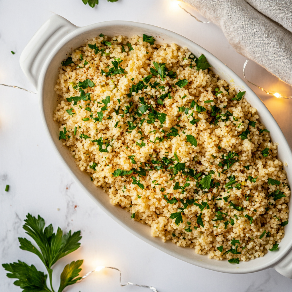 herbed couscous for thanksgiving