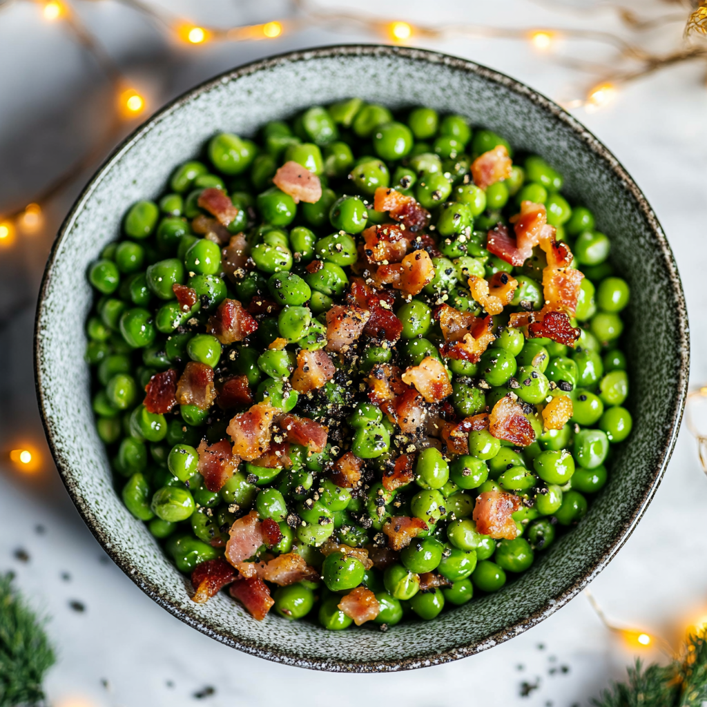 peas with pancetta