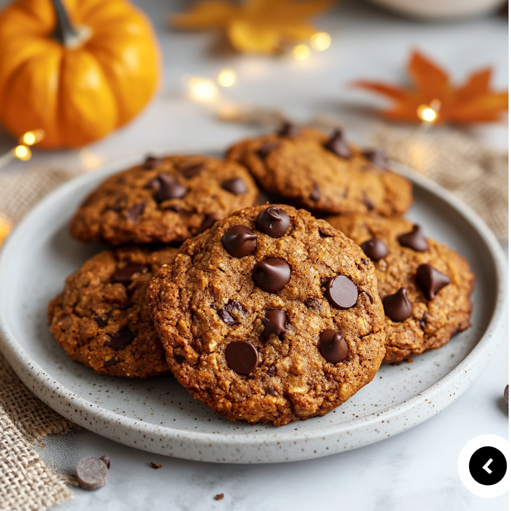pumpkin chocolate chip cookies for thanksgiving