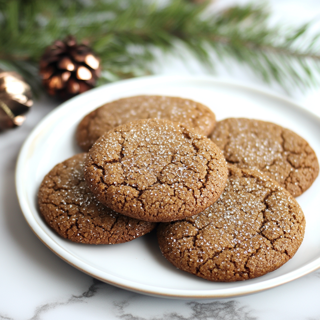 spiced molasses cookies