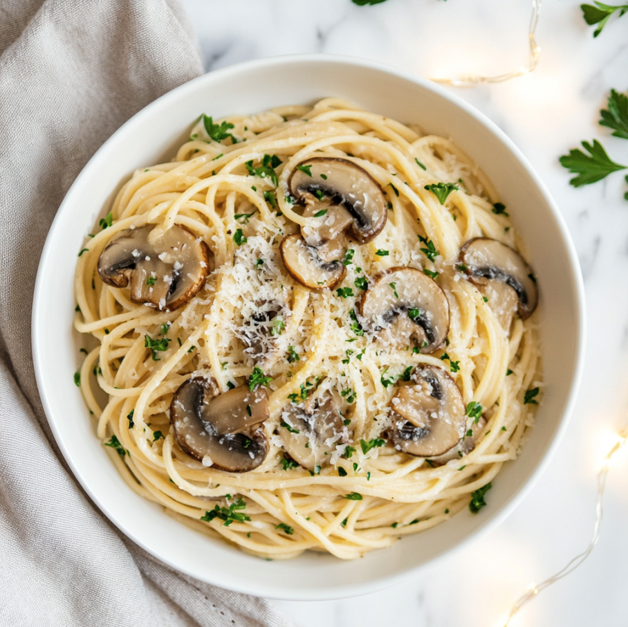 garlic mushroom pasta recipe