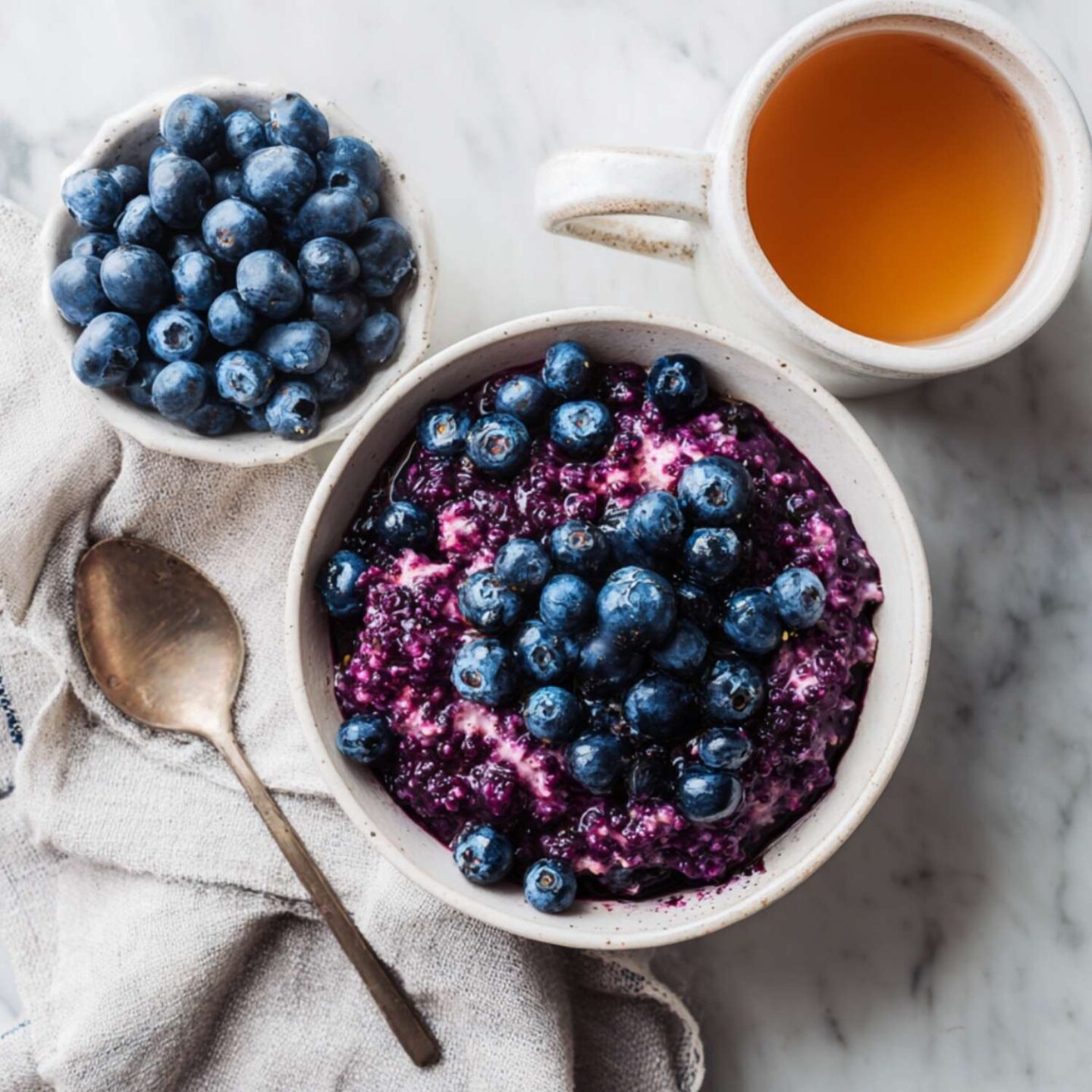 healthy blueberry oatmeal