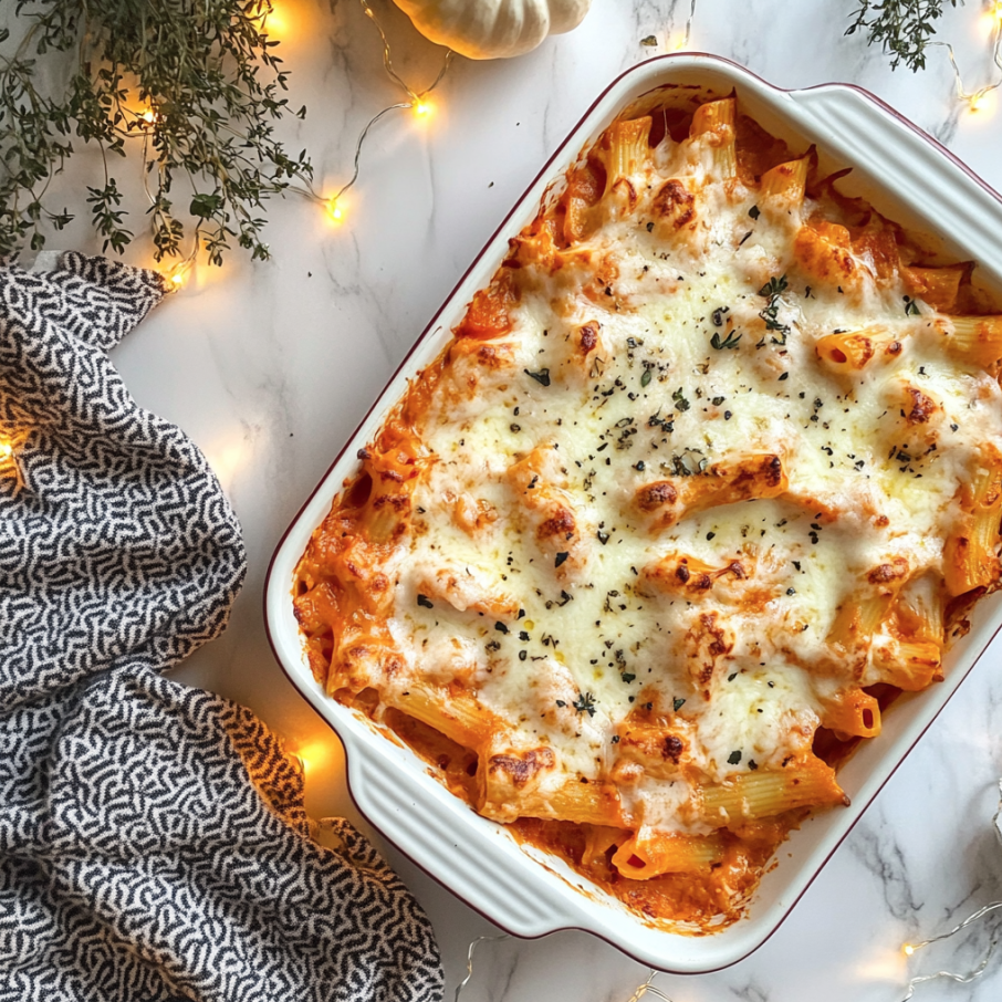 pumpkin and ricotta pasta bake