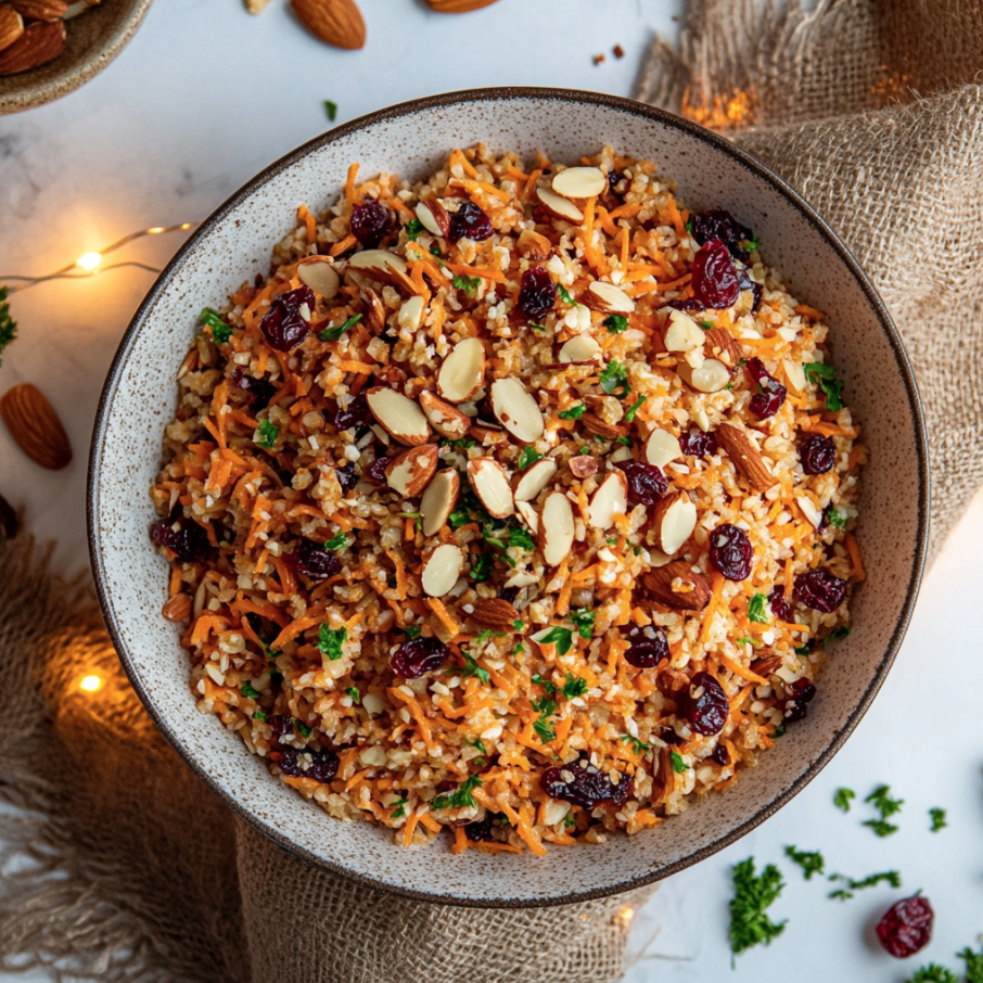 carrot and cranberry pilaf