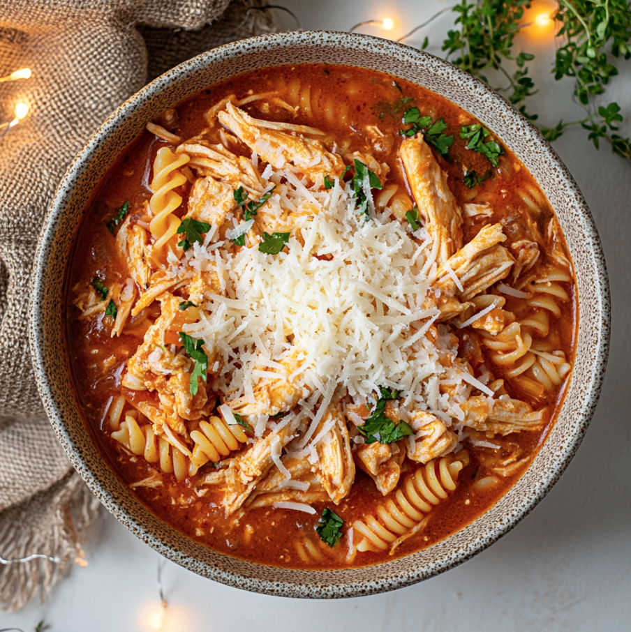 crockpot chicken parmesan soup