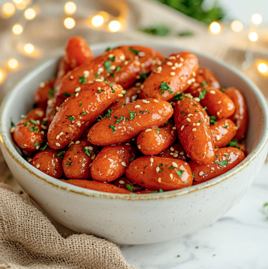 honey garlic butter roasted carrots